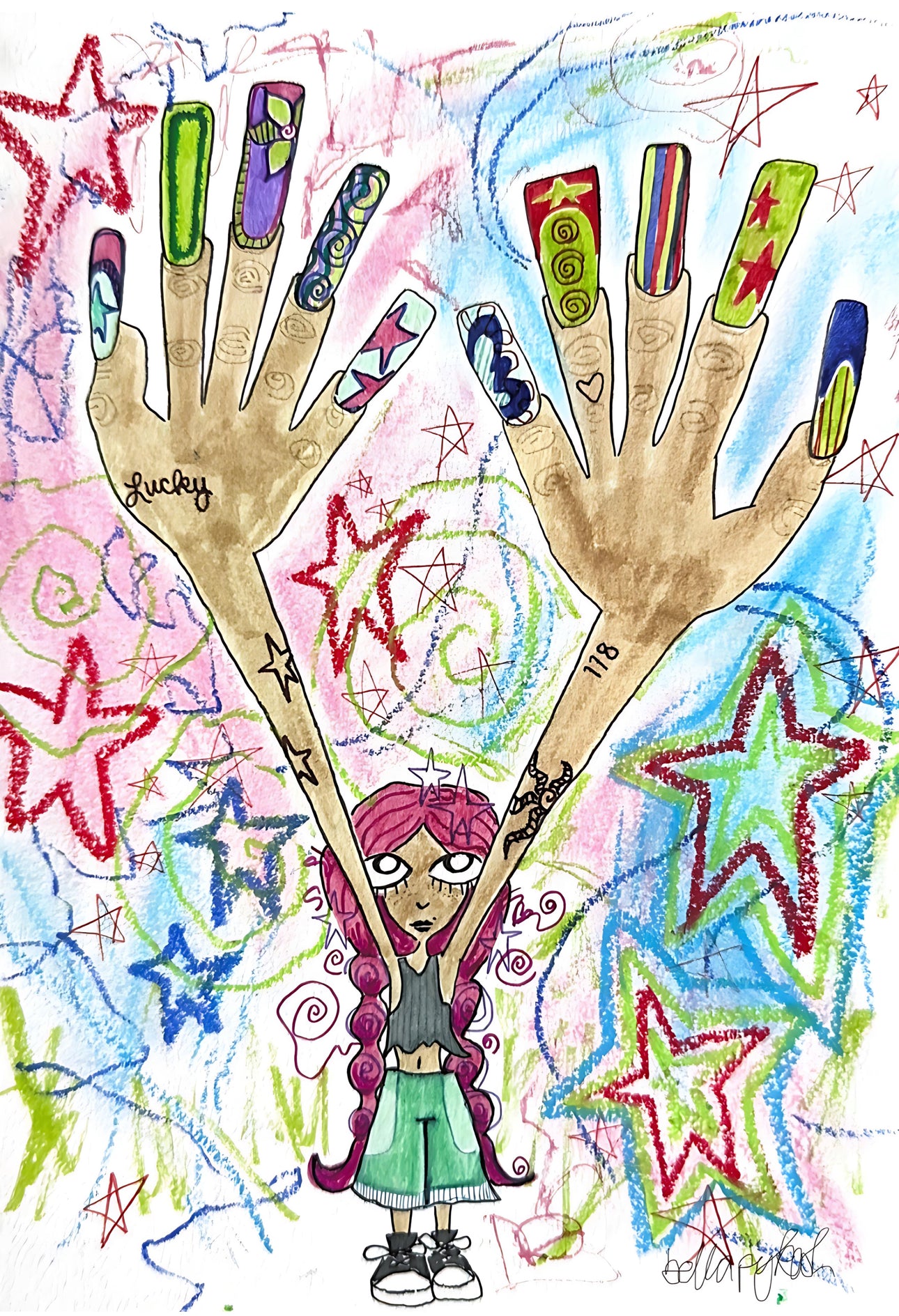 "Lucky Girl" Print