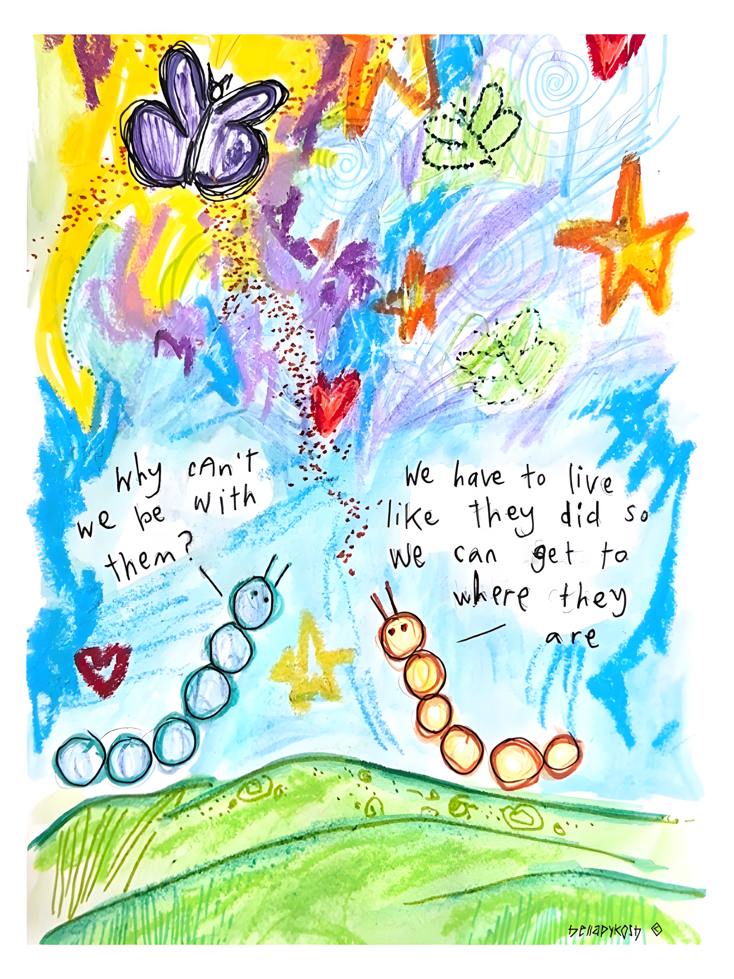 "Why Can't We Be With Them?" Print