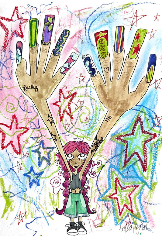 "Lucky Girl" Print